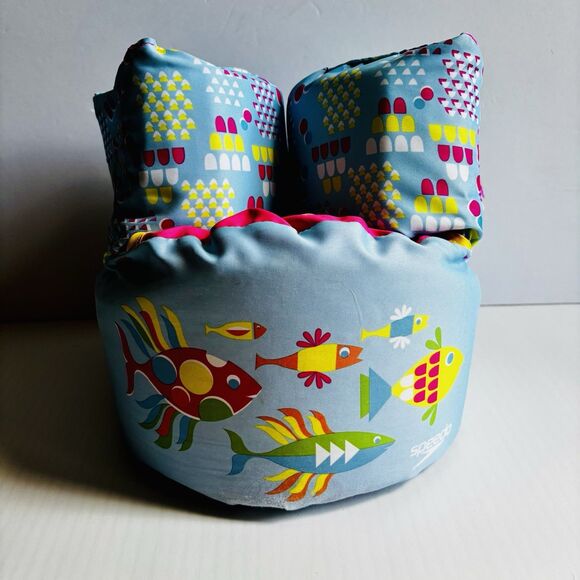 Speedo Life Vest Youth Size 30-50 lbs Puddle Jumper US Coast Guard Approved - Picture 2 of 6